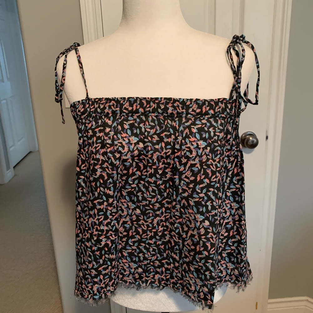 Floral Black and Pink Women's Top